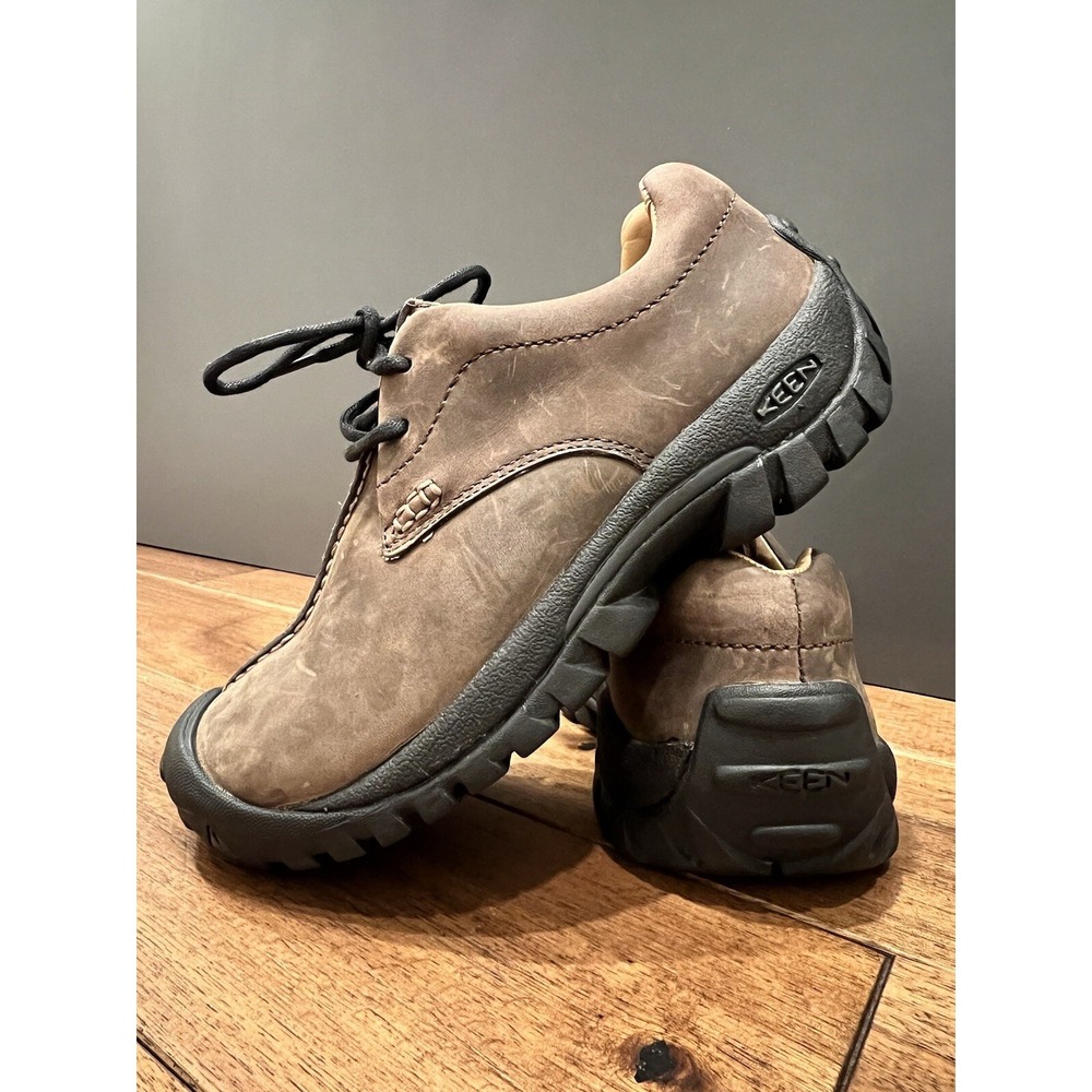 Keen Hiking Shoes Womens Size 6 Brown Leather Boston Waterproof Outdoor Hike